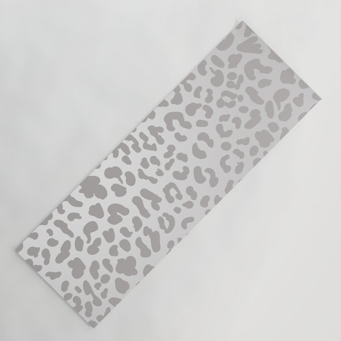 Silver Leopard Yoga Mat