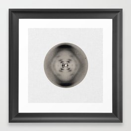 X-ray diffraction image of DNA Framed Art Print