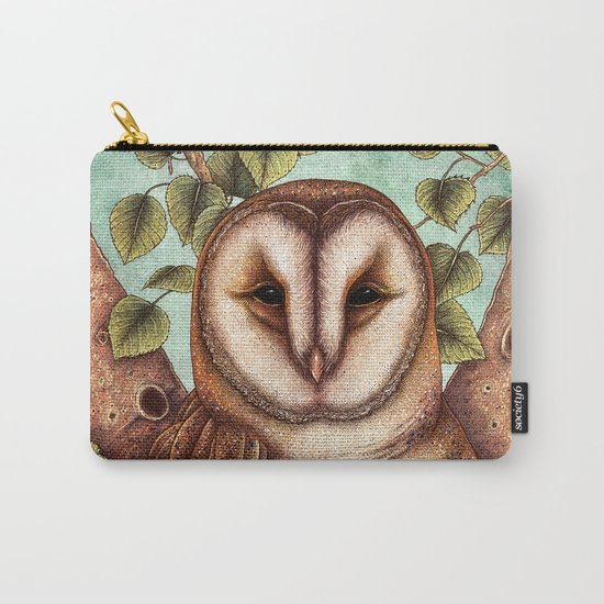 Spring Barn Owl Carry-All Pouch