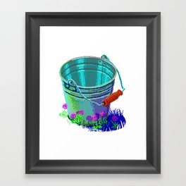 Glorious EGA Bucket Stands on Its Own Framed Art Print