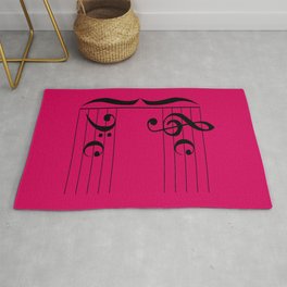 Musical Clefs Rug