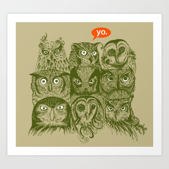 Wisdom to the Nines Art Print