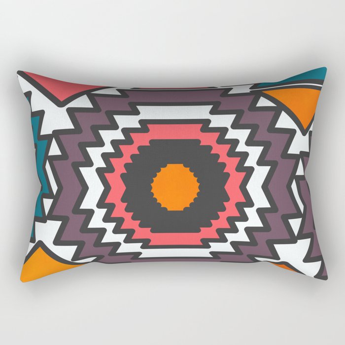 Colorful forms Rectangular Pillow