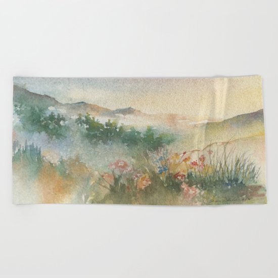 A Foothill Spring Beach Towel
