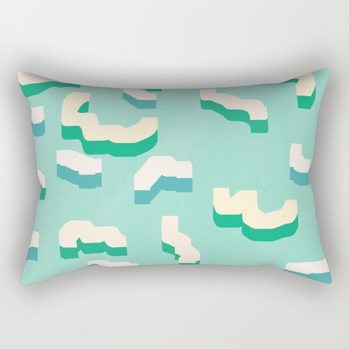 Color confetti pattern 12 Rectangular Pillow