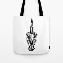 unicorn skull Tote Bag