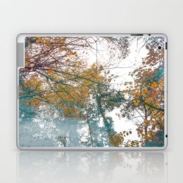 Autumn blue forest Laptop Skin