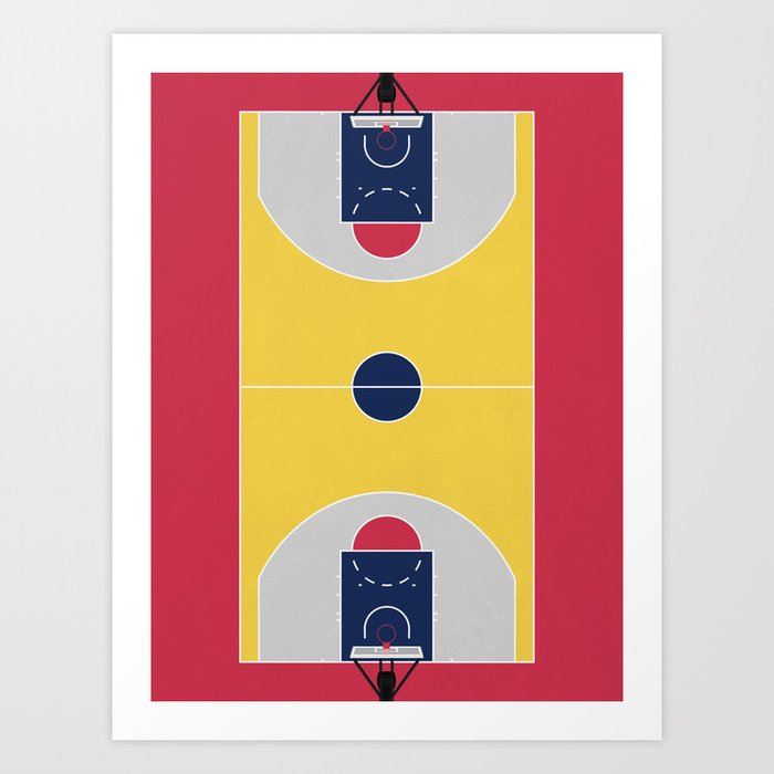 Basketball Court Collection #1 Art Print