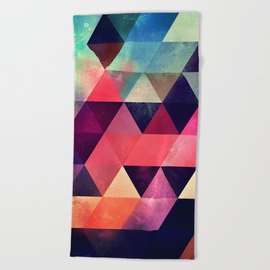 tryypyzoyd symmyr rymyx Beach Towel