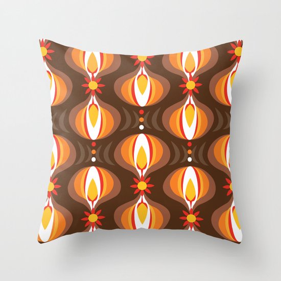 Oohladrop Brown Throw Pillow