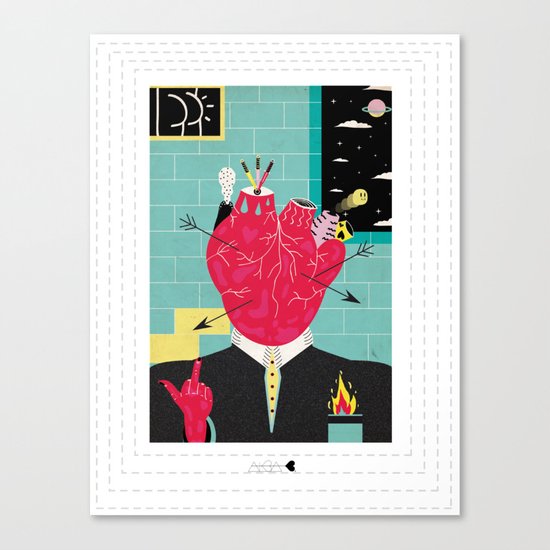 Lovers gonna love, Haters gonna hate Canvas Print