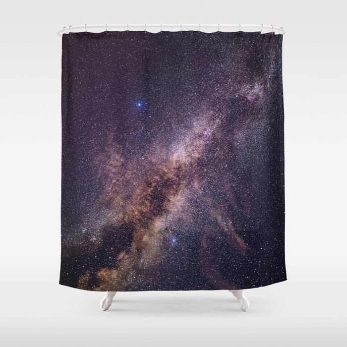 Fainting Milky Way Shower Curtain