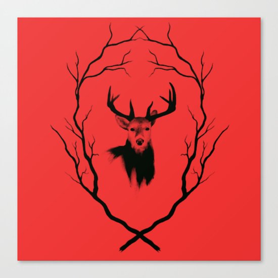 Red deer Canvas Print