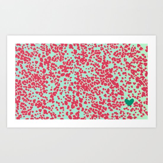 Animal Print Pink Art Print