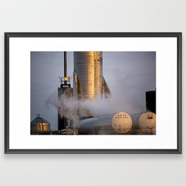 SpaceX Starship SN10 Cryogenic Proof Test 2 Framed Art Print