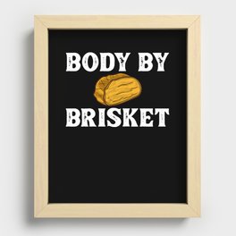 Smoked Brisket Beef Oven Rub Grill Smoker Recessed Framed Print
