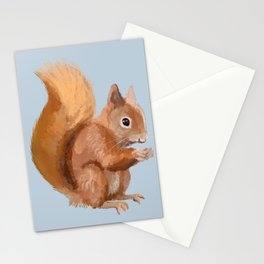 Red Squirrel Stationery Card