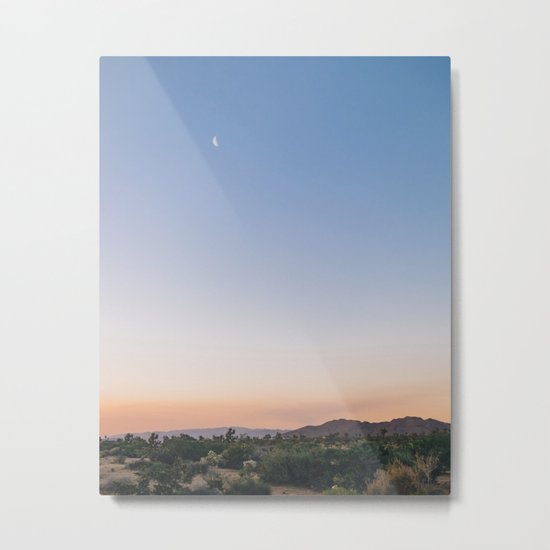 Harvest Moon and Desert Sky 2 Metal Print