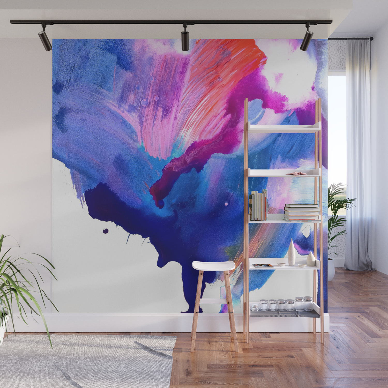 Danbury Abstract Watercolor Painting Wall Mural By Mari Orr Society6