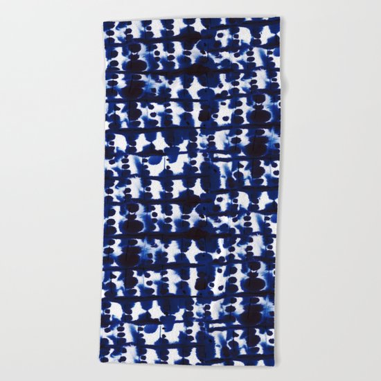 Parallel Indigo Beach Towel