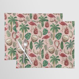 Flamingo Coconut Pattern Placemat
