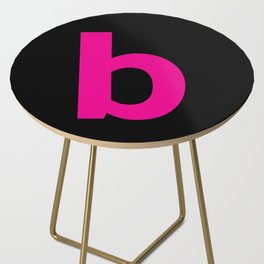 letter B (Magenta & Black) Side Table