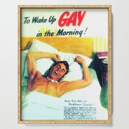 Wake Up Gay Serving Tray