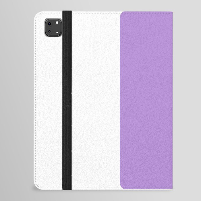 L (Lavender & White Letter) iPad Folio Case