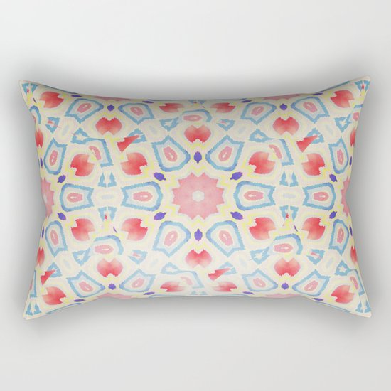RED ARABESQUE Rectangular Pillow