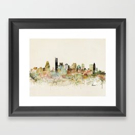 Boston Massachusetts skyline Framed Art Print