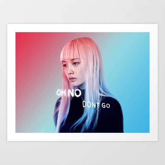 Don't Go Art Print