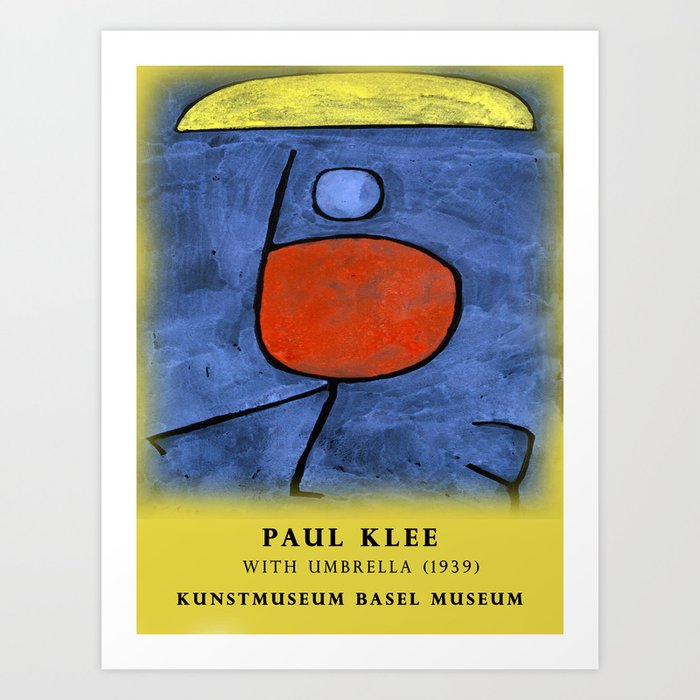 Remix With umbrella  Painting  by Paul Klee Bauhaus  Art Print