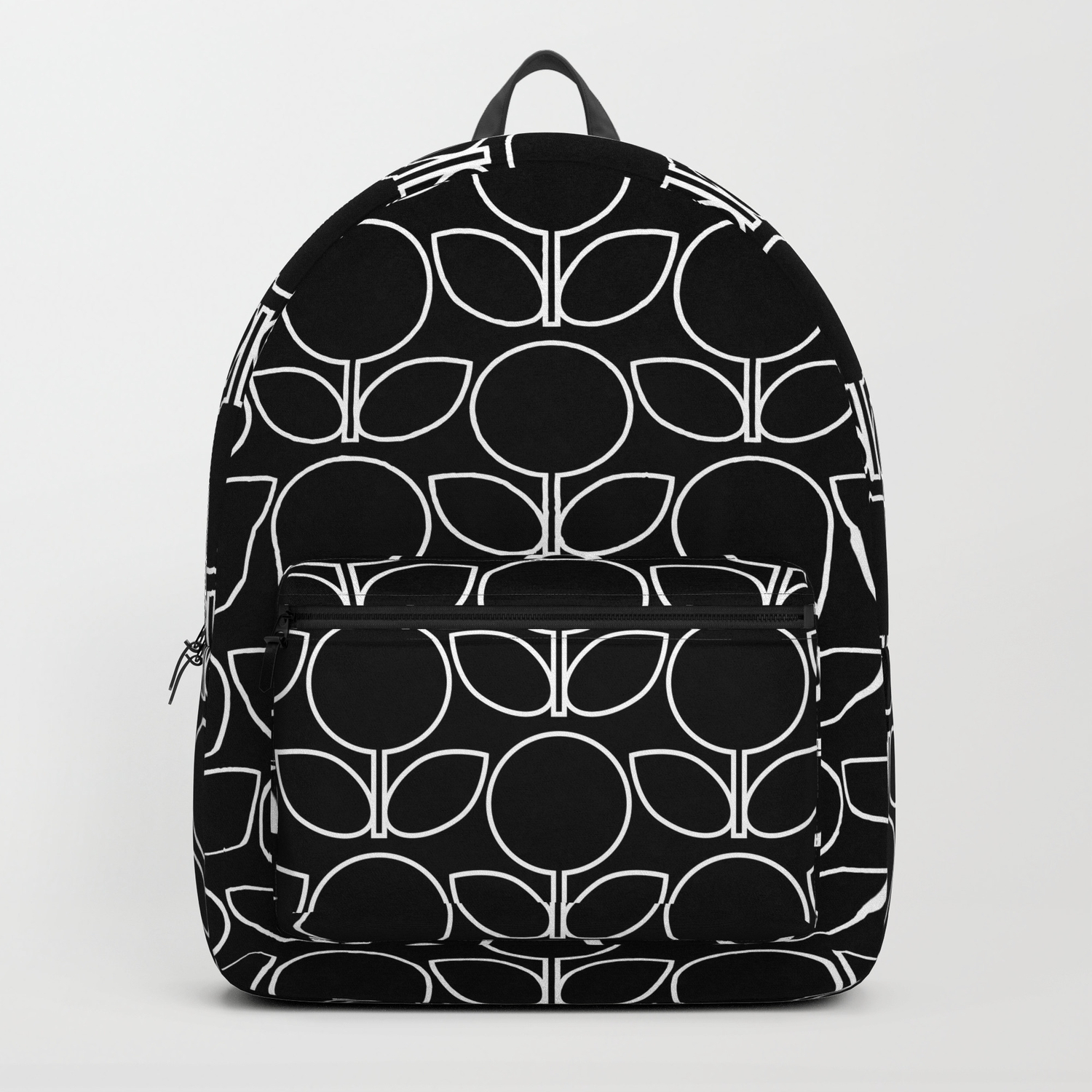 mcm backpack black and white