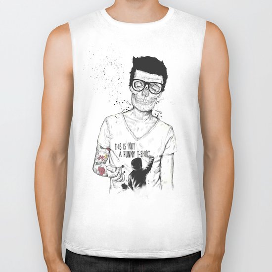 hipsters not dead Biker Tank