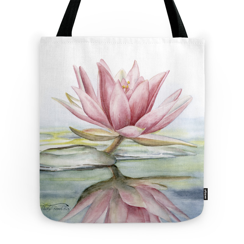 Lotus Tote Bag by thaisborribas