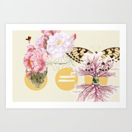 The Flowering Tree of the Butterfly Heart Soul Art Print