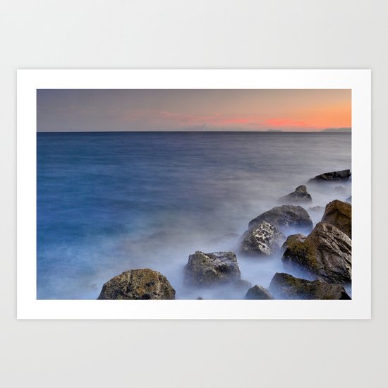 "The struggle of the sea" Art Print