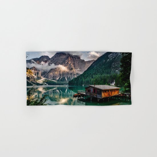 Italy mountains lake Hand & Bath Towel