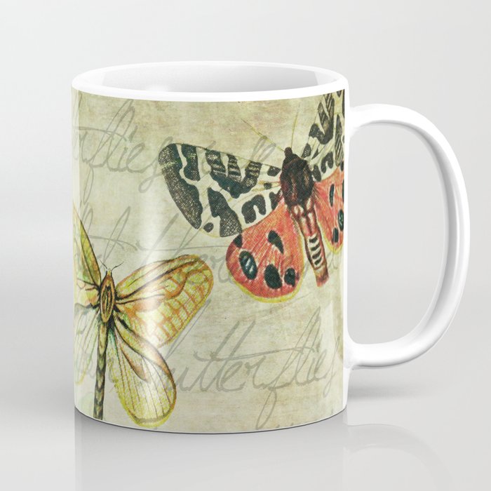 A Million Butterflies Coffee Mug | Graphic-design, Digital, Other, Pattern, Illustration, Typography, Butterflies
