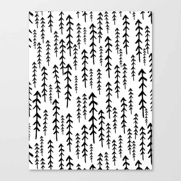 Abstract Winter Forest  Canvas Print