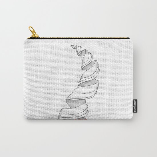Life Spiral Zentangle Illustration Carry-All Pouch