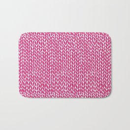 Hand Knit Hot Pink Bath Mat | Ink Pen, Pattern, Digital, Knit, Knitwear, Hot, Fuchsia, Handknit, Drawing, Style 