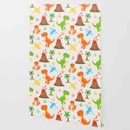 Cute Dinosaurs Wallpaper For Any Decor Style Society6