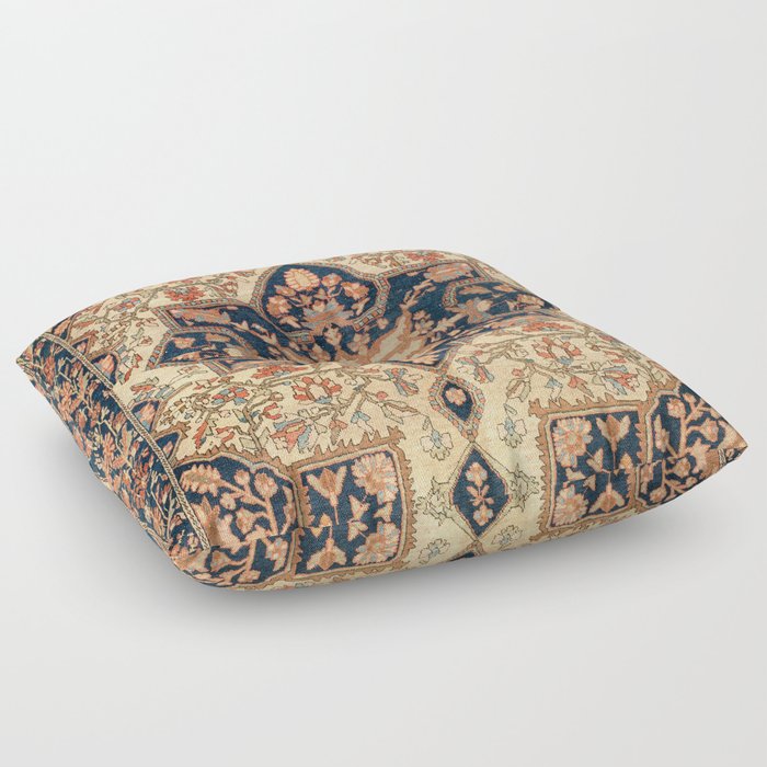 Ferahan  Antique West Persian Rug Print Floor Pillow