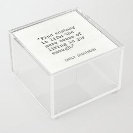 Emily Dickinson American poet Acrylic Box