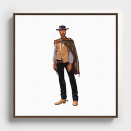 Clint Eastwood Framed Canvas