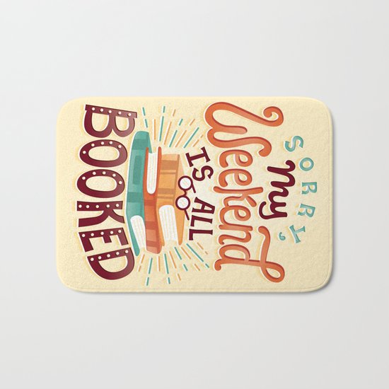 I'm booked Bath Mat
