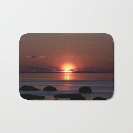 Shock-wave Sunset Bath Mat