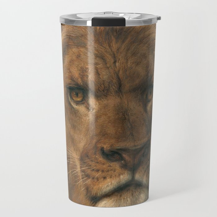 Rosa Bonheur, Portrait of a Lion Travel Mug