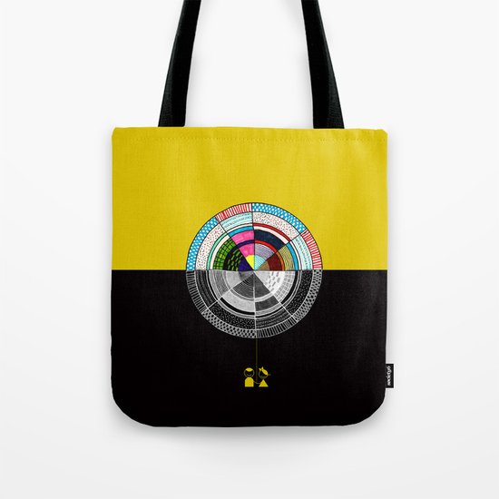 Contrast Tote Bag